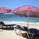 parasols on the beach
